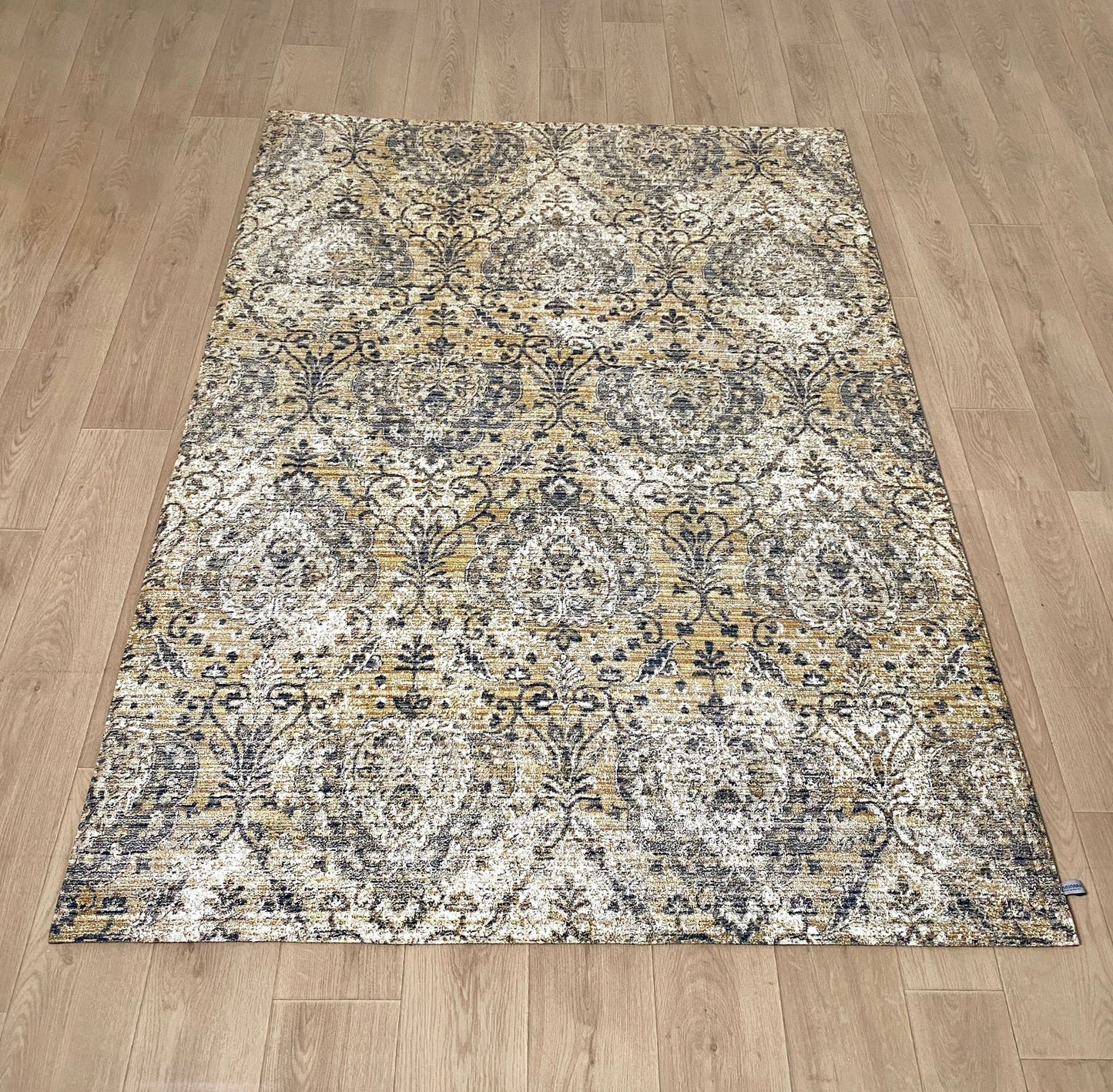 Karpet Tradisional (BR-T-0113) - Brown,Cream,Grey