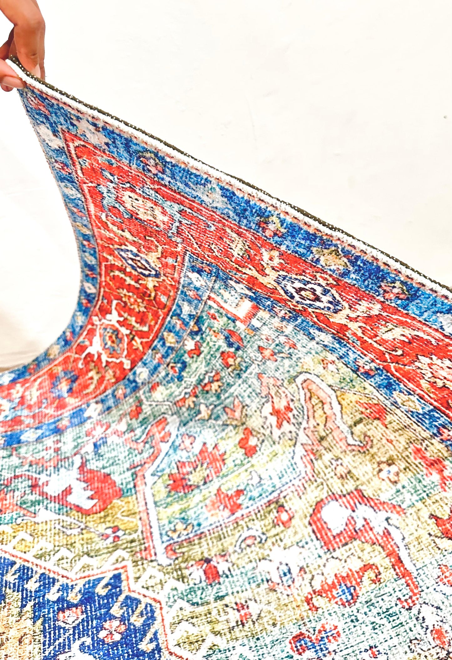 Karpet Tradisional (BU-T-0080) - Blue,Red