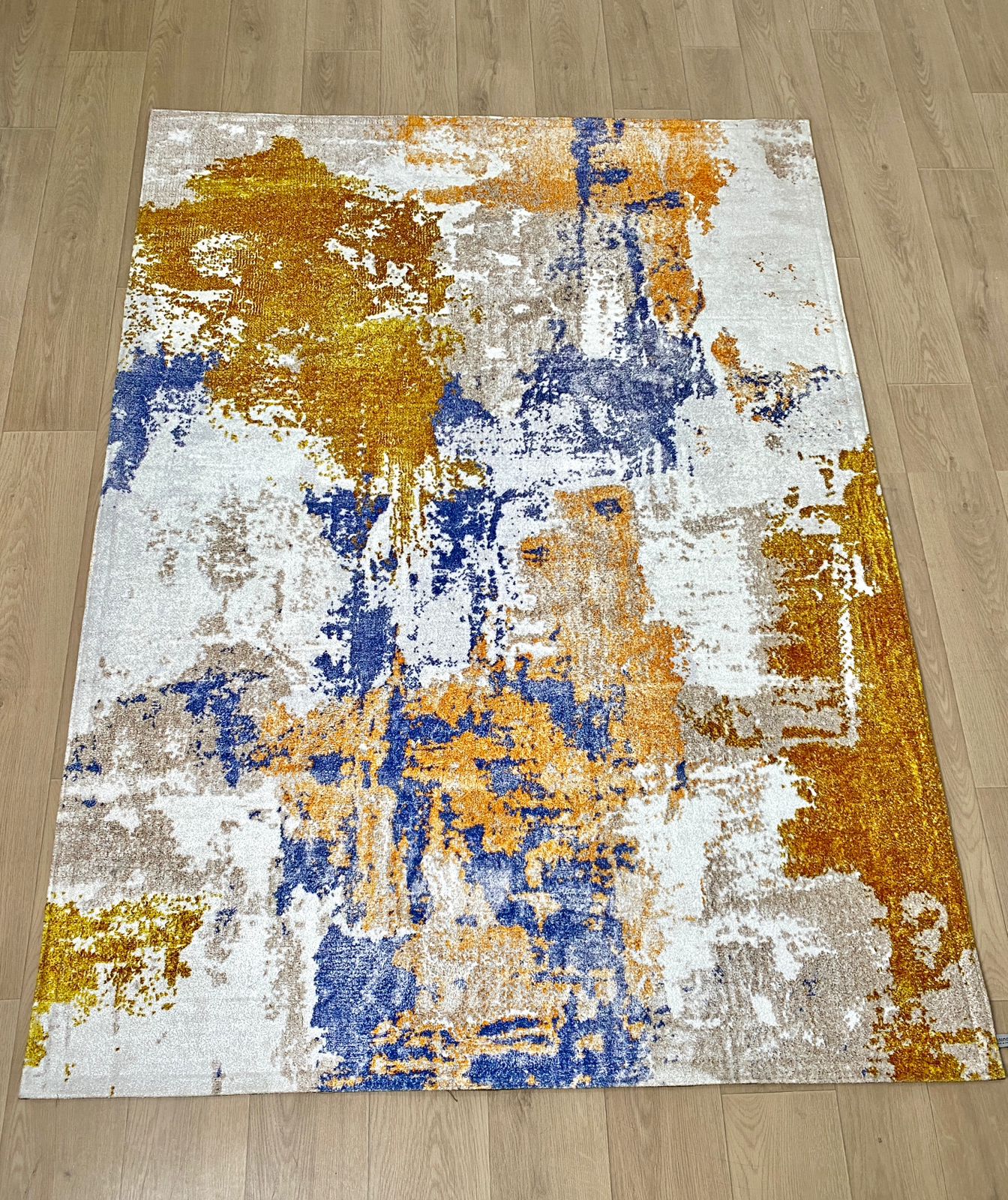 Karpet Abstrak (YL-A-0007) - Yellow,Cream,Blue