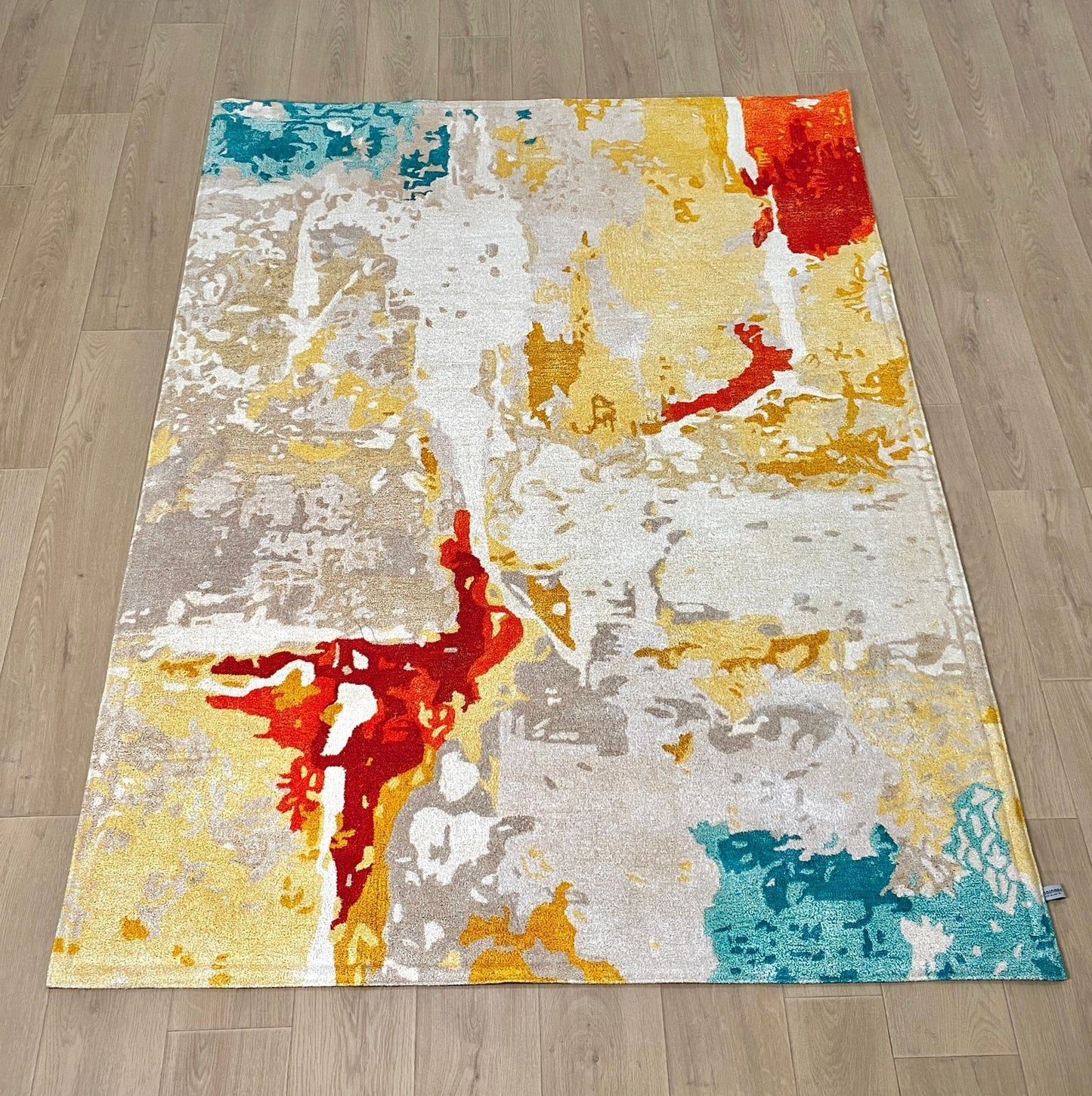 Karpet Abstrak (YL-A-0015) - Yellow,Cream,Orange