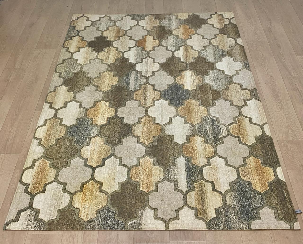 Karpet Bohemian (BR-B-0026) - Brown,Green,Gold