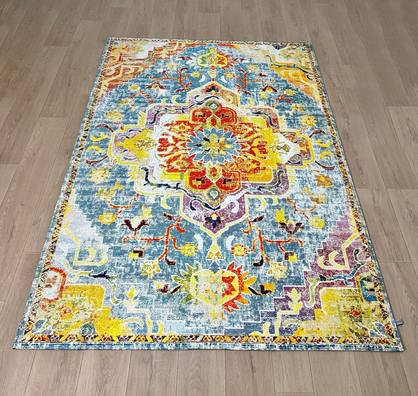 Karpet Tradisional (BU-T-0108) - Blue,Orange,Pink,Yellow