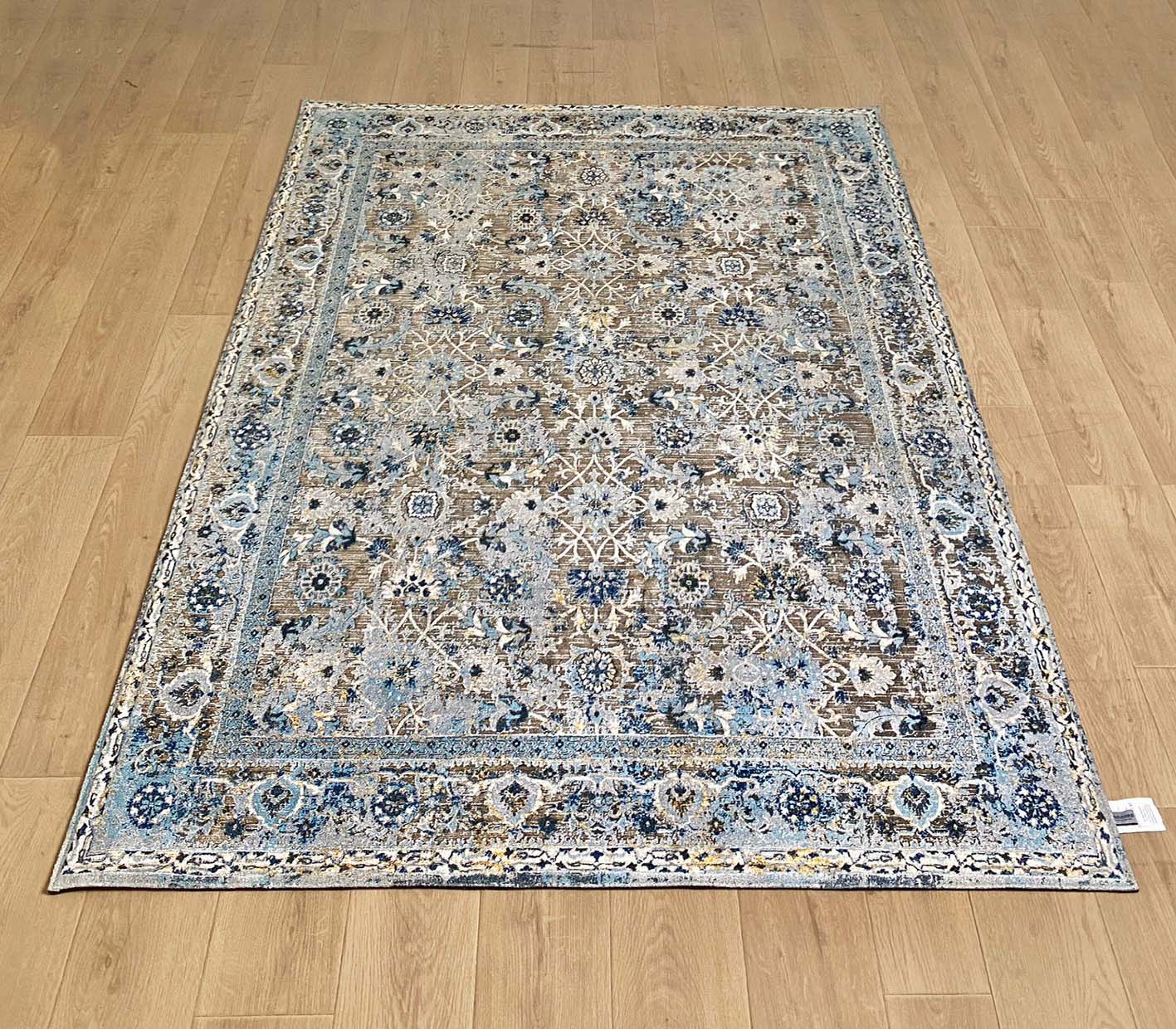 Karpet Tradisional (BU-T-0159) - Blue,Cream,Grey