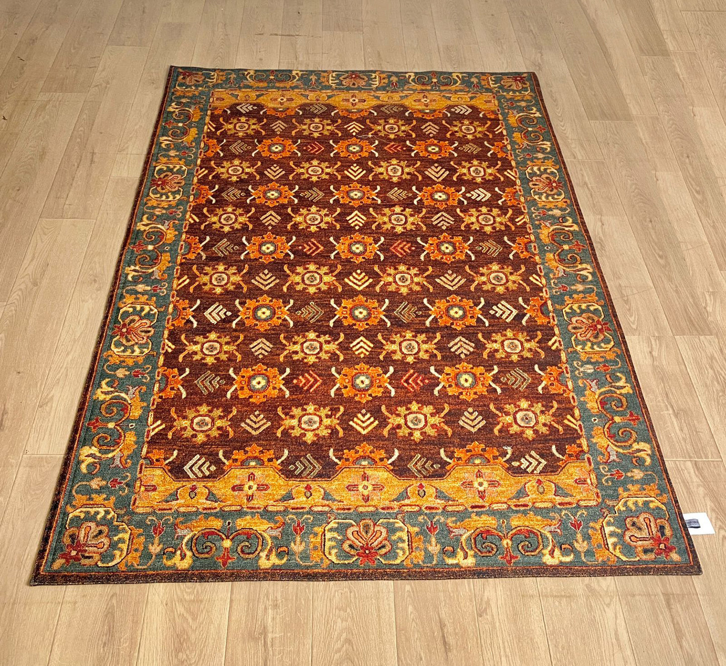 Karpet Tradisional (BR-T-0132) - Brown,Grey,Orange
