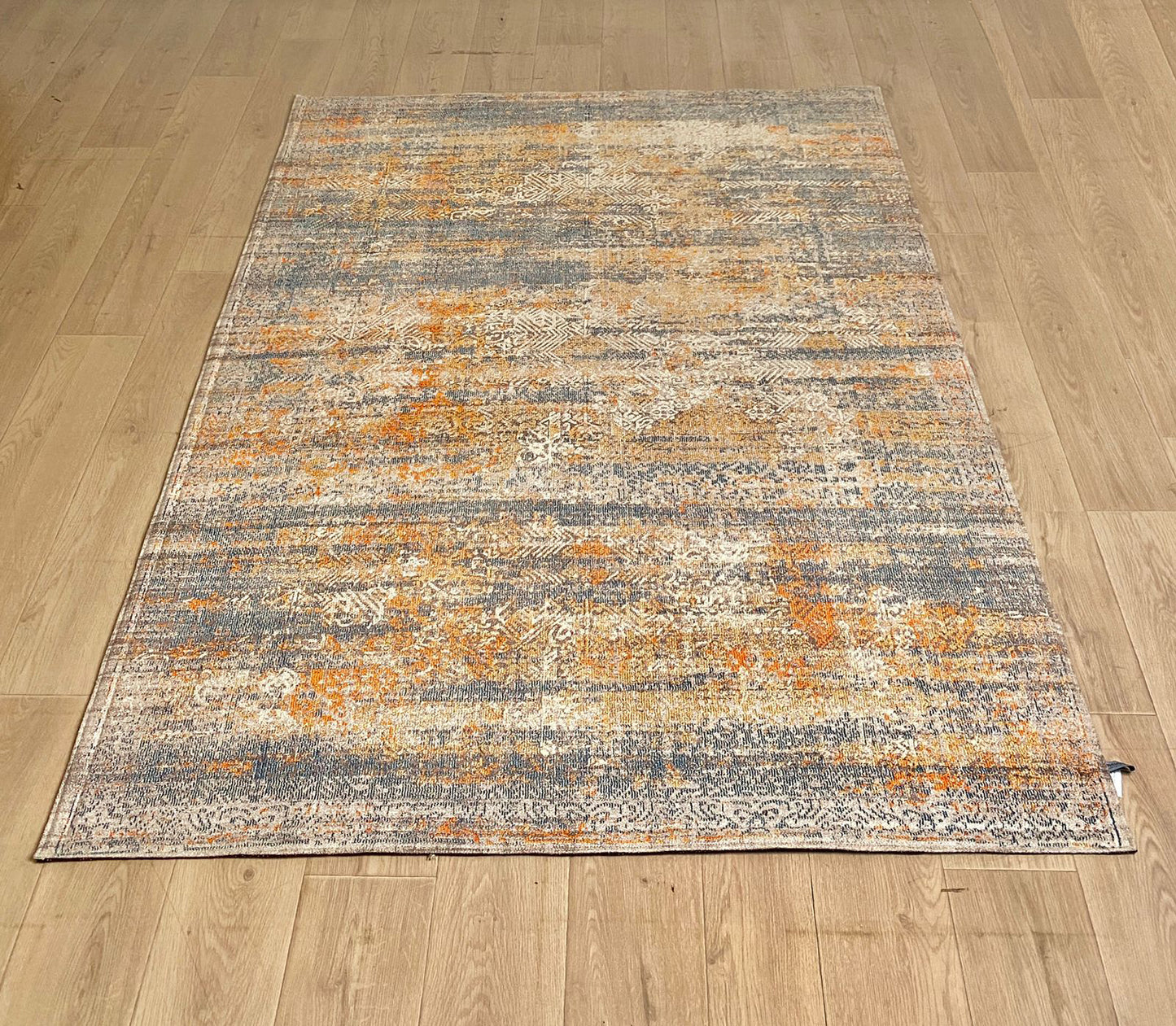 Karpet Abstrak (OR-A-0005) - Orange,Grey