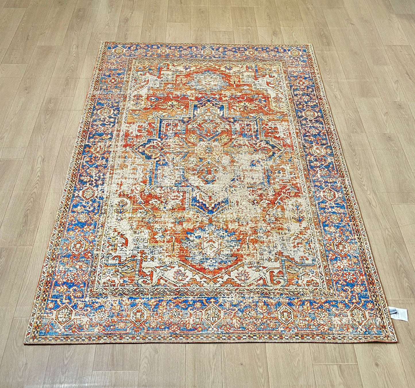 Karpet Tradisional (OR-T-0048) - Orange,Blue
