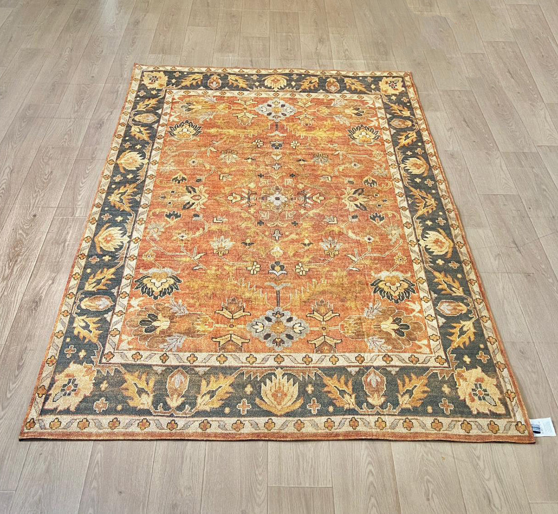 Karpet Tradisional (OR-T-0045) - Orange,Brown