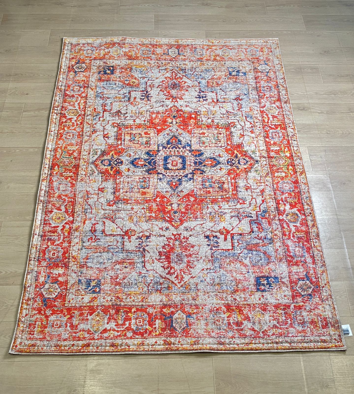 Karpet Tradisional (OR-T-0051) - Orange,Blue