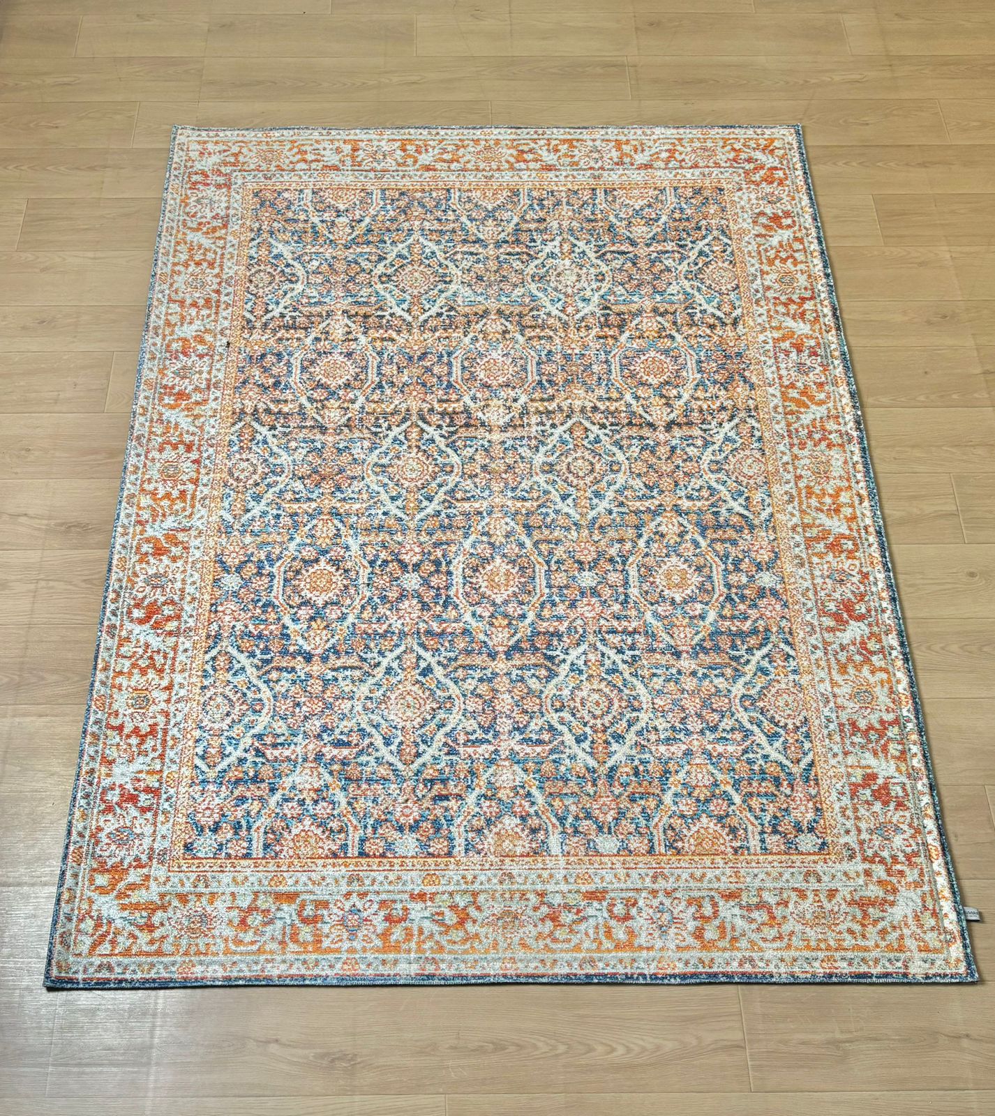 Karpet Tradisional (OR-T-0061) - Orange,Blue