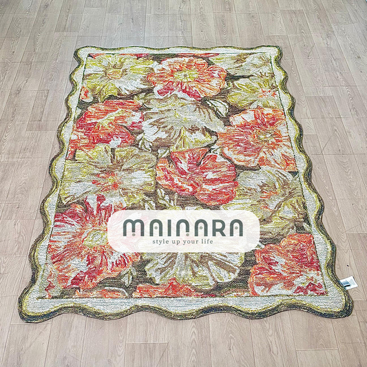 Karpet Tradisional (GR-T-0045) - Green,Orange