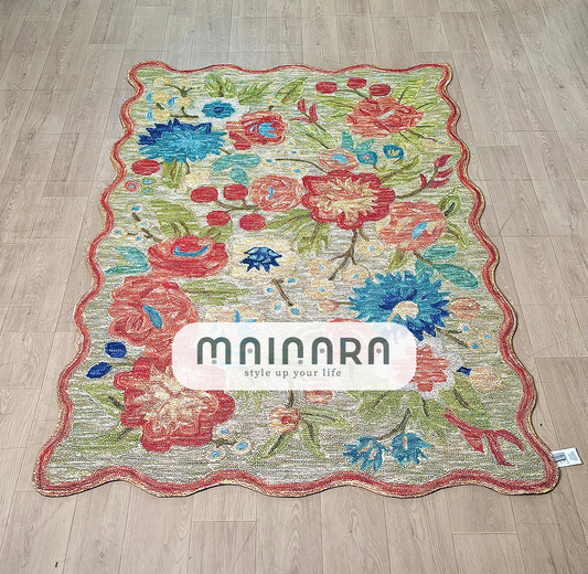 Karpet Tradisional (GR-T-0046) - Green,Orange