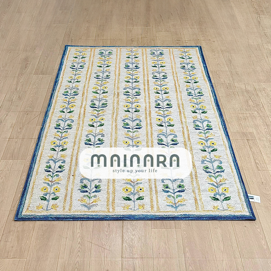 Karpet Tradisional (BU-T-0189) - Blue,Cream