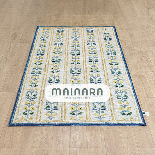 Karpet Tradisional (BU-T-0189) - Blue,Cream