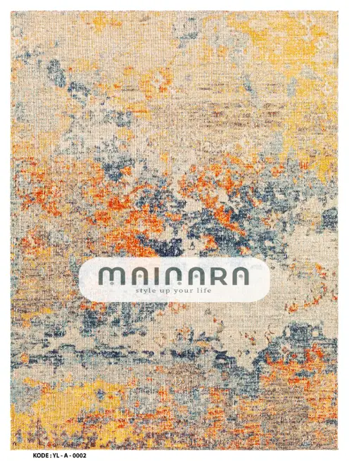 Karpet Abstrak (YL-A-0002) - Yellow,Orange