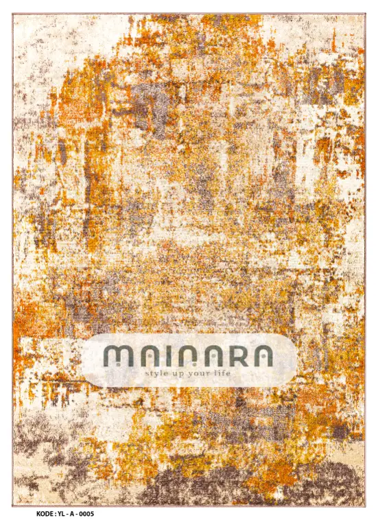 Karpet Abstrak (YL-A-0005) - Yellow,Orange