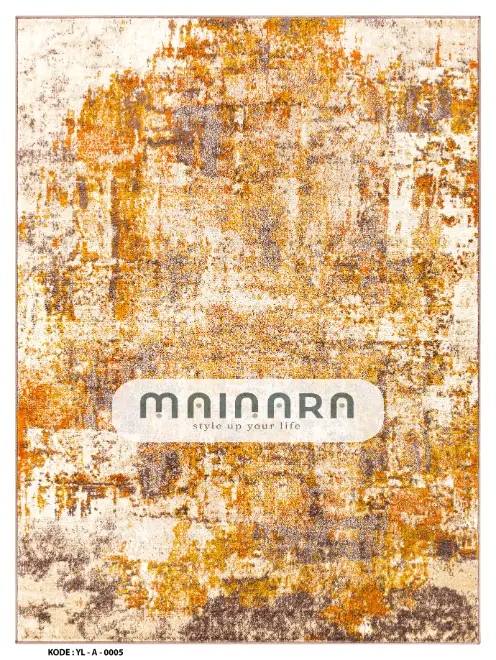 Karpet Abstrak (YL-A-0005) - Yellow,Orange