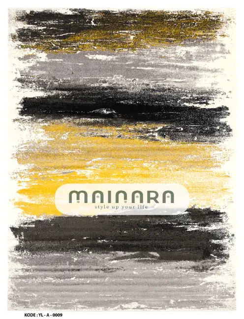Karpet Abstrak (YL-A-0009) - Yellow,Black