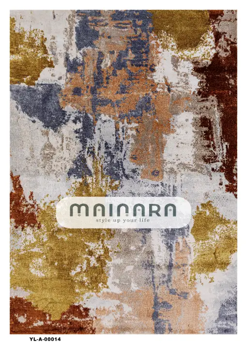 Karpet Abstrak (YL-A-0014) - Yellow,Maroon,Blue