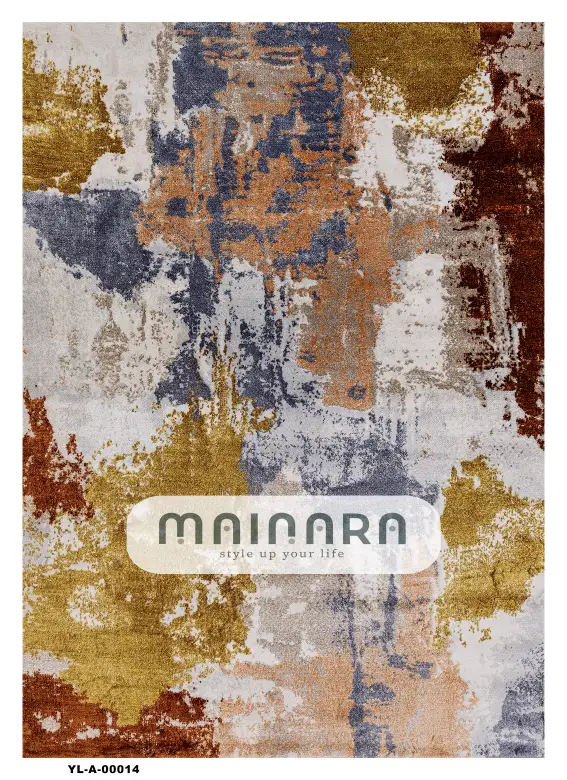 Karpet Abstrak (YL-A-0014) - Yellow,Maroon,Blue