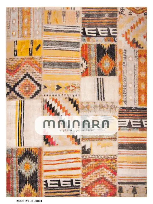 Karpet Bohemian (YL-B-0003) - Yellow,Orange