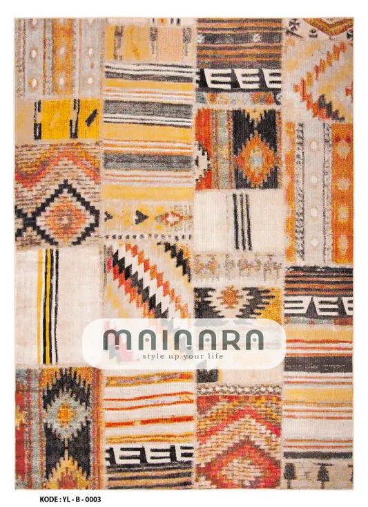 Karpet Bohemian (YL-B-0003) - Yellow,Orange
