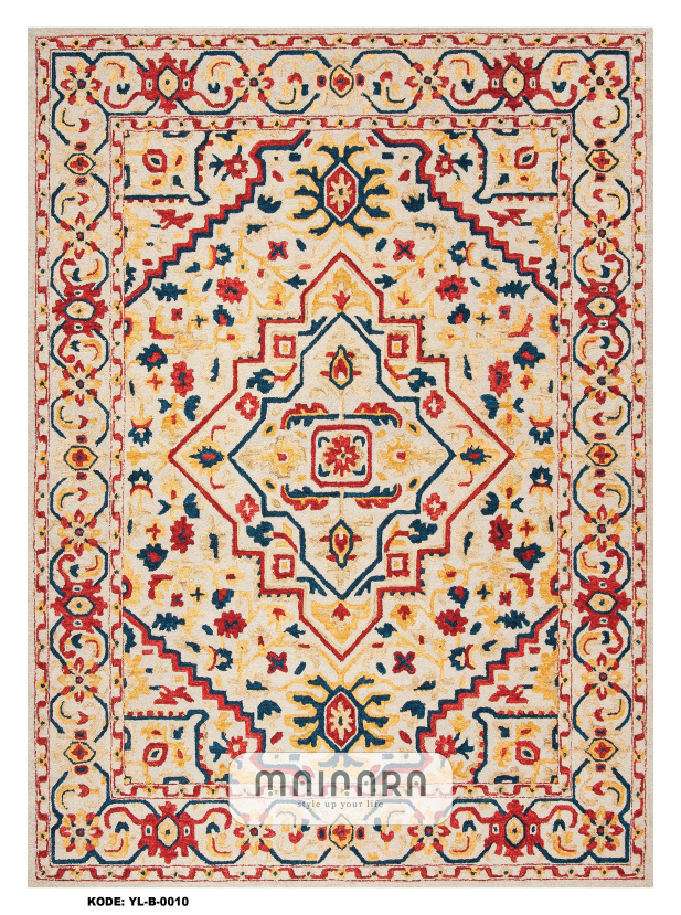 Karpet Bohemian (YL-B-0010) - Yellow,Red