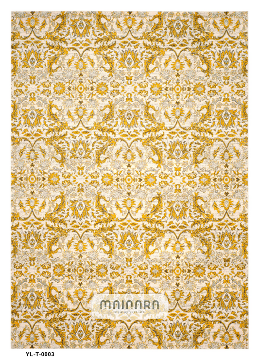 Karpet Tradisional (YL-T-0003) - Yellow,Gold