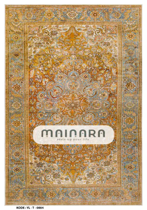 Karpet Tradisional (YL-T-0004) - Yellow,Gold