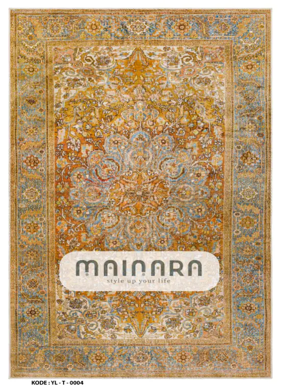 Karpet Tradisional (YL-T-0004) - Yellow,Gold