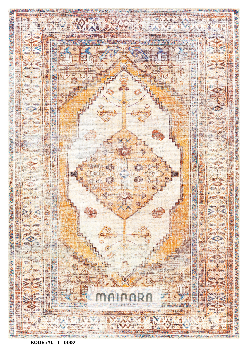 Karpet Tradisional (YL-T-0007) - Yellow,Orange