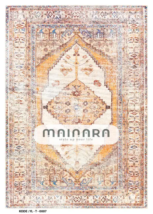 Karpet Tradisional (YL-T-0007) - Yellow,Orange