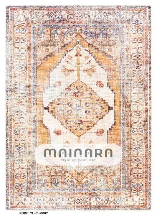 Karpet Tradisional (YL-T-0007) - Yellow,Orange