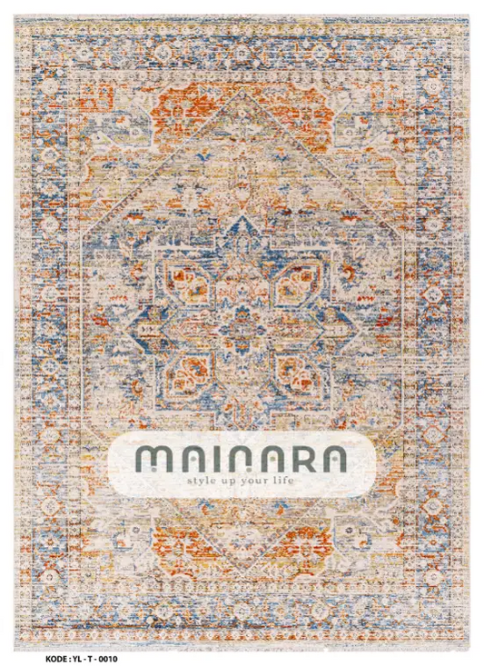 Karpet Tradisional (YL-T-0010) - Yellow,Blue