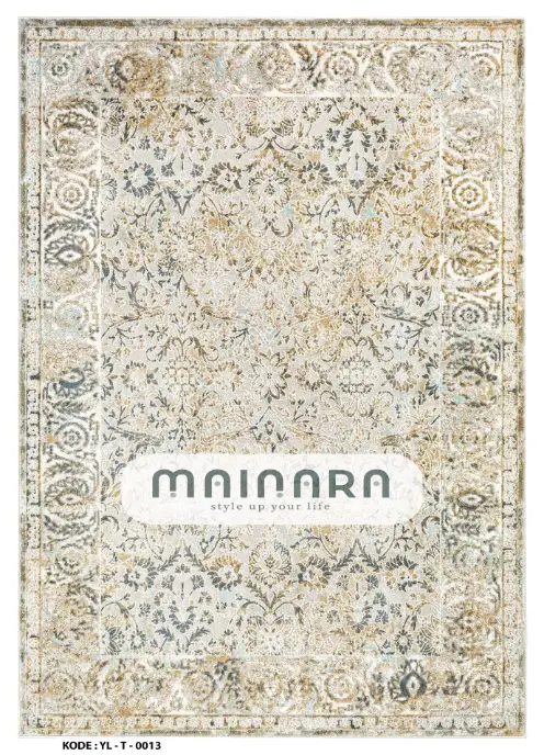 Karpet Tradisonal (YL-T-0013) - Yellow,Grey