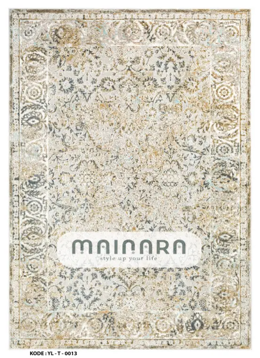 Karpet Tradisonal (YL-T-0013) - Yellow,Grey