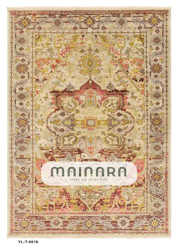 Karpet Tradisional (YL-T-0016) - Yellow,Cream