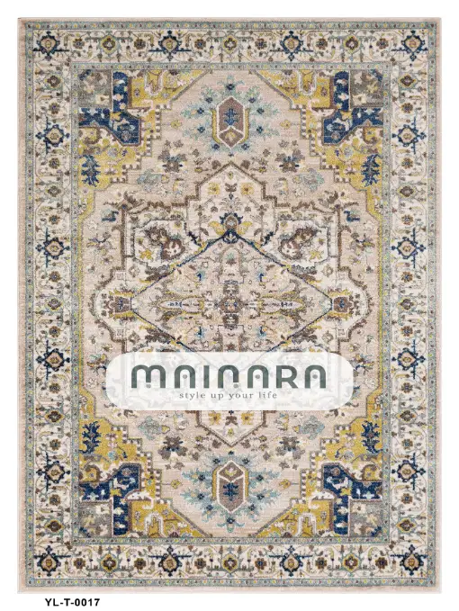 Karpet Tradisional (YL-T-0017) - Yellow,Blue