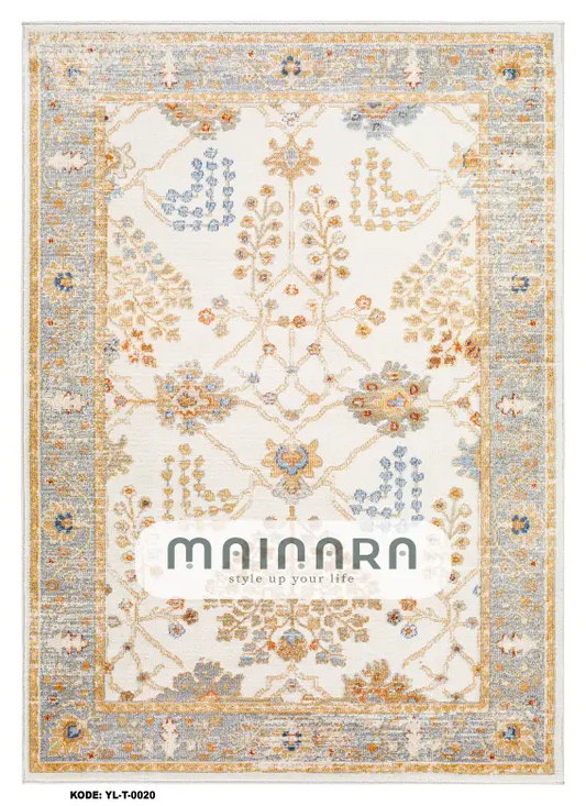 Karpet Tradisional (YL-T-0021) - Yellow,Grey