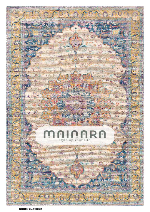 Karpet Tradisional (YL-T-0022) - Yellow,Blue