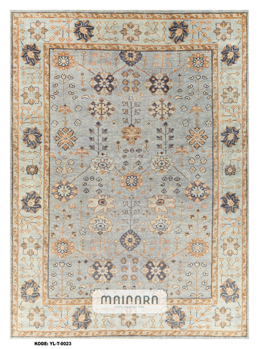 Karpet Tradisional (YL-T-0023) - Yellow,Blue,Gold