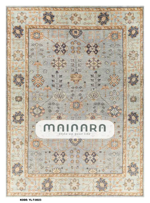 Karpet Tradisional (YL-T-0023) - Yellow,Blue,Gold