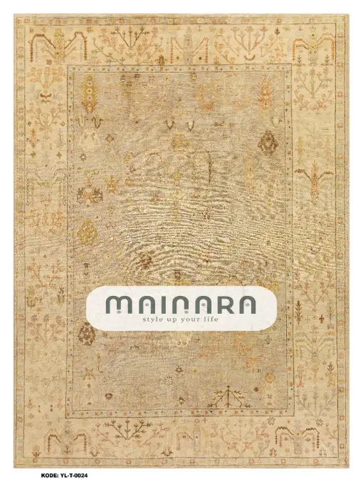 Karpet Tradisional (YL-T-0024) - Yellow,Gold