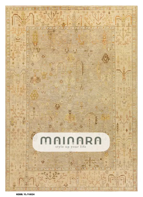 Karpet Tradisional (YL-T-0024) - Yellow,Gold
