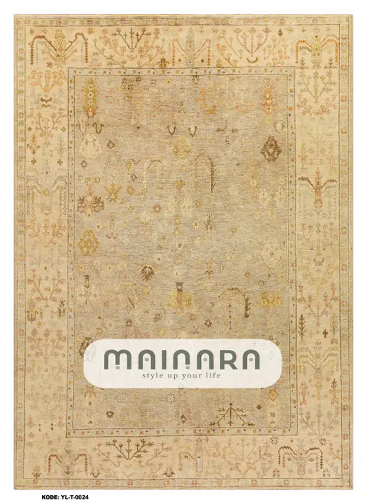 Karpet Tradisional (YL-T-0024) - Yellow,Gold