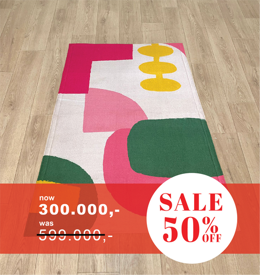 READY karpet pink geometris ( 150 X 100 ) - M016